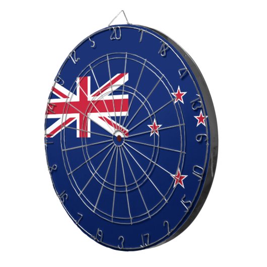 Flagge Neuseelands Dartscheibe (Vorderseite rechts)