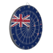 Flagge Neuseelands Dartscheibe (Vorderseite Links)