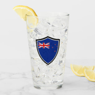 Flagge Neuseelands Glas