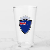 Flagge Neuseelands Glas (Vorderseite)