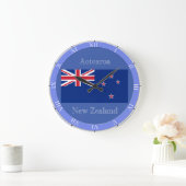 Flagge Neuseelands Große Wanduhr (Zuhause)