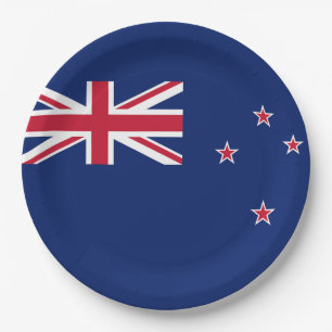 Flagge Neuseelands Pappteller