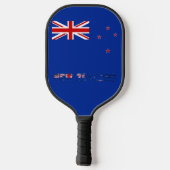 Flagge Neuseelands Pickleball Schläger (Rückseite)