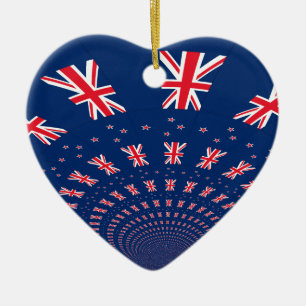 Flagge Neuseelands.png Keramik Ornament