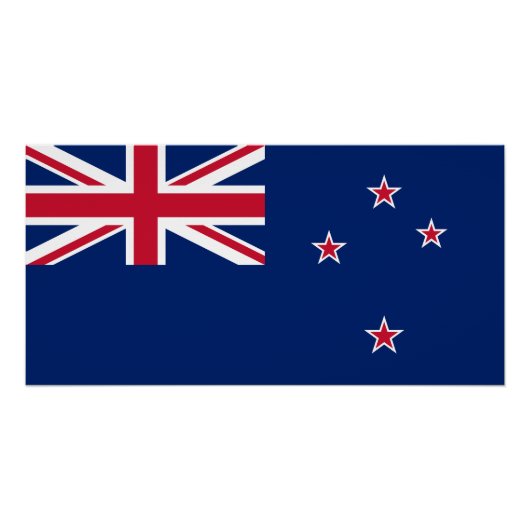 Flagge Neuseelands Poster (Vorderseite)