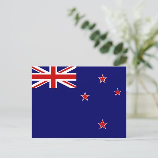 Flagge Neuseelands Postkarte (Stehend Vorderseite)