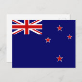 Flagge Neuseelands Postkarte (Vorne/Hinten)