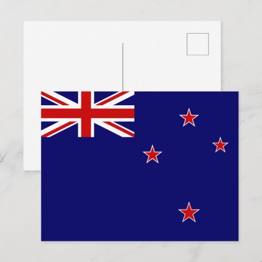 Flagge Neuseelands Postkarte (Vorne/Hinten)