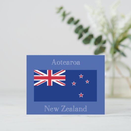 Flagge Neuseelands Postkarte (Stehend Vorderseite)