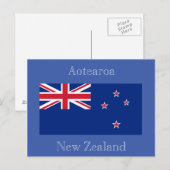 Flagge Neuseelands Postkarte (Vorne/Hinten)