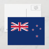 Flagge Neuseelands Postkarte (Vorne/Hinten)