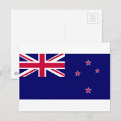 Flagge Neuseelands Postkarte (Vorne/Hinten)
