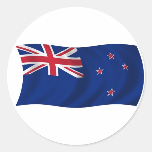 Flagge Neuseelands Runder Aufkleber (Vorderseite)