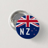 Flagge Neuseelands - stilisiert Button (Vorne & Hinten)