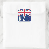 Flagge Neuseelands - stilisiert Quadratischer Aufkleber (Tasche)