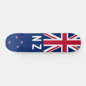 Flagge Neuseelands - stilisiert Skateboard (Horizontal)
