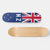 Flagge Neuseelands - stilisiert Skateboard (Horizontal)