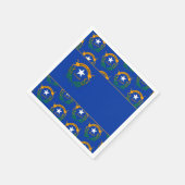 Flagge Nevadas, Nevadan-Fahne Serviette (Ecke)