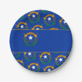 Flagge Nevadas, Nevadanische Flagge Pappteller (Vorderseite)