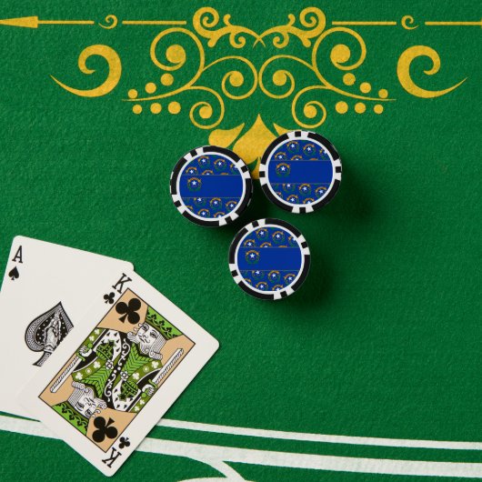 Flagge Nevadas Pokerchips (Pokertisch (Stapel))