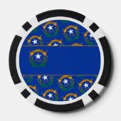 Flagge Nevadas Pokerchips (Rückseite)