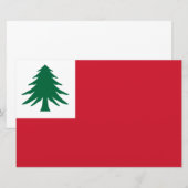 Flagge New England Briefpapier (Vorne/Hinten)