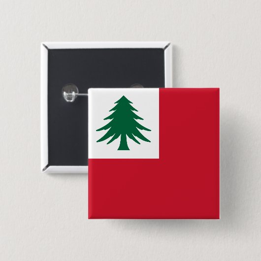 Flagge New England Button (Vorne & Hinten)