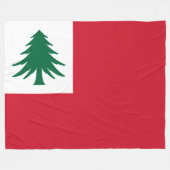 Flagge New England Fleecedecke (Vorderseite (Horizontal))