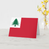 Flagge New England Karte (Gelbe Blume)