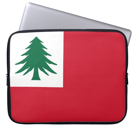 Flagge New England Laptopschutzhülle (Vorderseite)