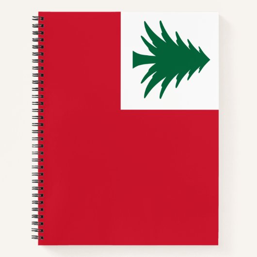 Flagge New England Notizblock (Vorderseite)