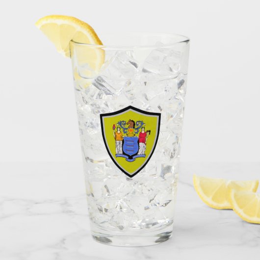 Flagge New Jersey Glas (Vorderseite Ice)