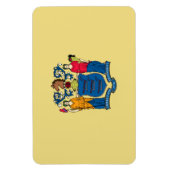 Flagge New Jersey Magnet (Vertikal)