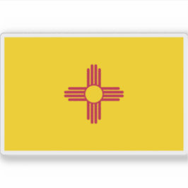 Flagge New Mexico Aufkleber