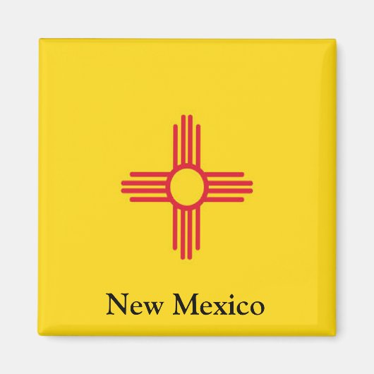 Flagge New Mexico Magnet (Vorne)