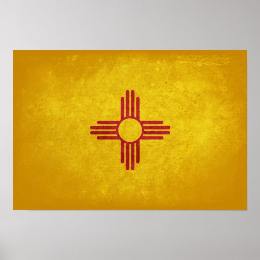 Flagge New Mexico Poster (Vorne)