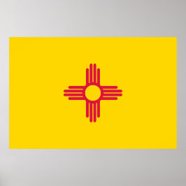 Flagge New Mexico Poster