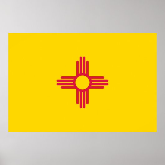 Flagge New Mexico Poster (Vorne)