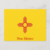 Flagge New Mexico Postkarte (Vorderseite)