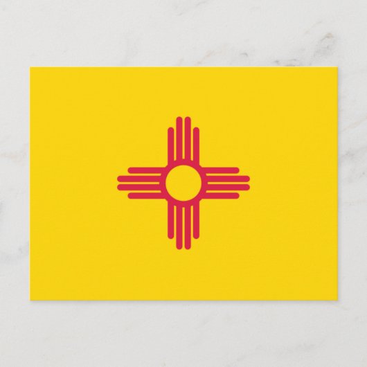 Flagge New Mexico Postkarte (Vorderseite)