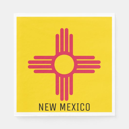 Flagge New Mexico Serviette (Vorderseite)