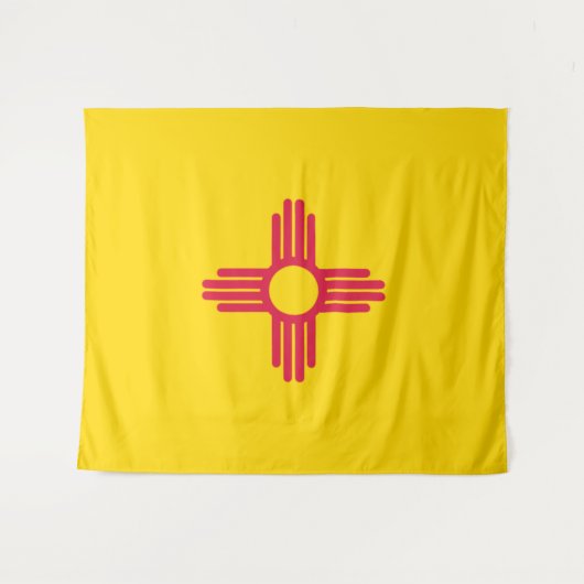 Flagge New Mexico Wandteppich (Vorderseite (Horizontal))