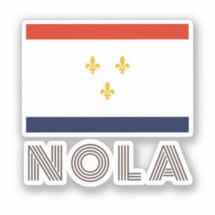 Flagge New Orleans Aufkleber