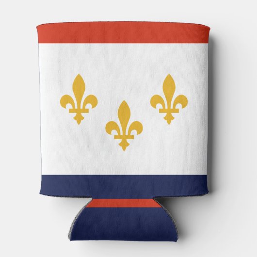 Flagge New Orleans, Louisiana Dosenkühler (Rückseite)