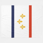 Flagge New Orleans, Louisiana Fleece Blanket (Vorderseite (Horizontal))