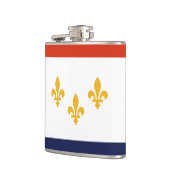 Flagge New Orleans, Louisiana Hip Flask Flachmann (Links)