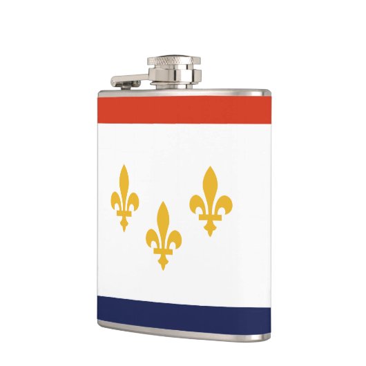 Flagge New Orleans, Louisiana Hip Flask Flachmann (Links)