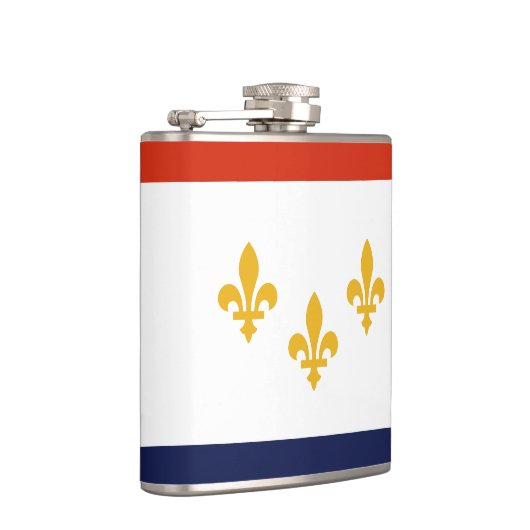Flagge New Orleans, Louisiana Hip Flask Flachmann (Rechts)
