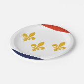 Flagge New Orleans, Louisiana Papierplatte Pappteller (Schrägansicht)