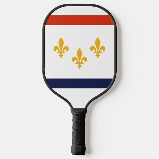 Flagge New Orleans, Louisiana Pickleball Schläger (Rückseite)